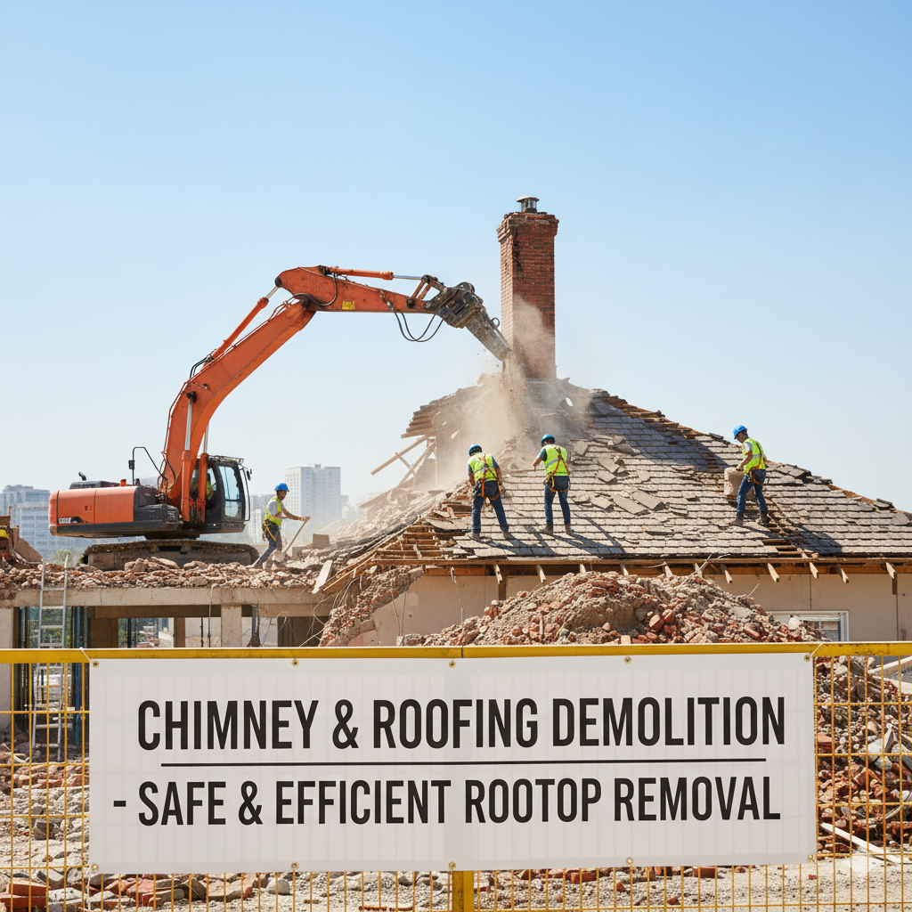 Demolición de Chimeneas y Techos
